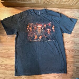 Gandalf Lord Of The Rings Black Holiday DJ Santa Graphic Tee